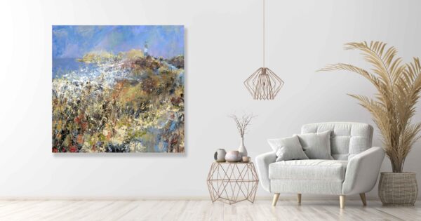 Interior with armchair and coffee table 3d rendering